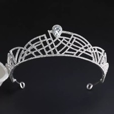 Swarovski crystal Bride Wedding Crown tiara