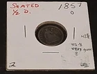 1857 O Liberty Seated Half Dime (90% Silver)