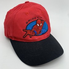 Marvel Spider-Man 3 Hat Cap Strap Back Kids Red Black Baseball One Size
