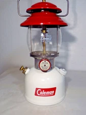 XLNT 10/1966 Coleman 200A "SANTA" XMAS Lantern Custom White Fount-NrMt Vent