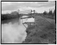 51. View sit-down cable car cable way stream gaging, looking west. Photo Robin