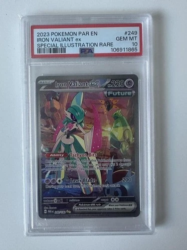 Iron Valiant EX 249/182 Special Illustration Rare Paradox Rift PSA 10