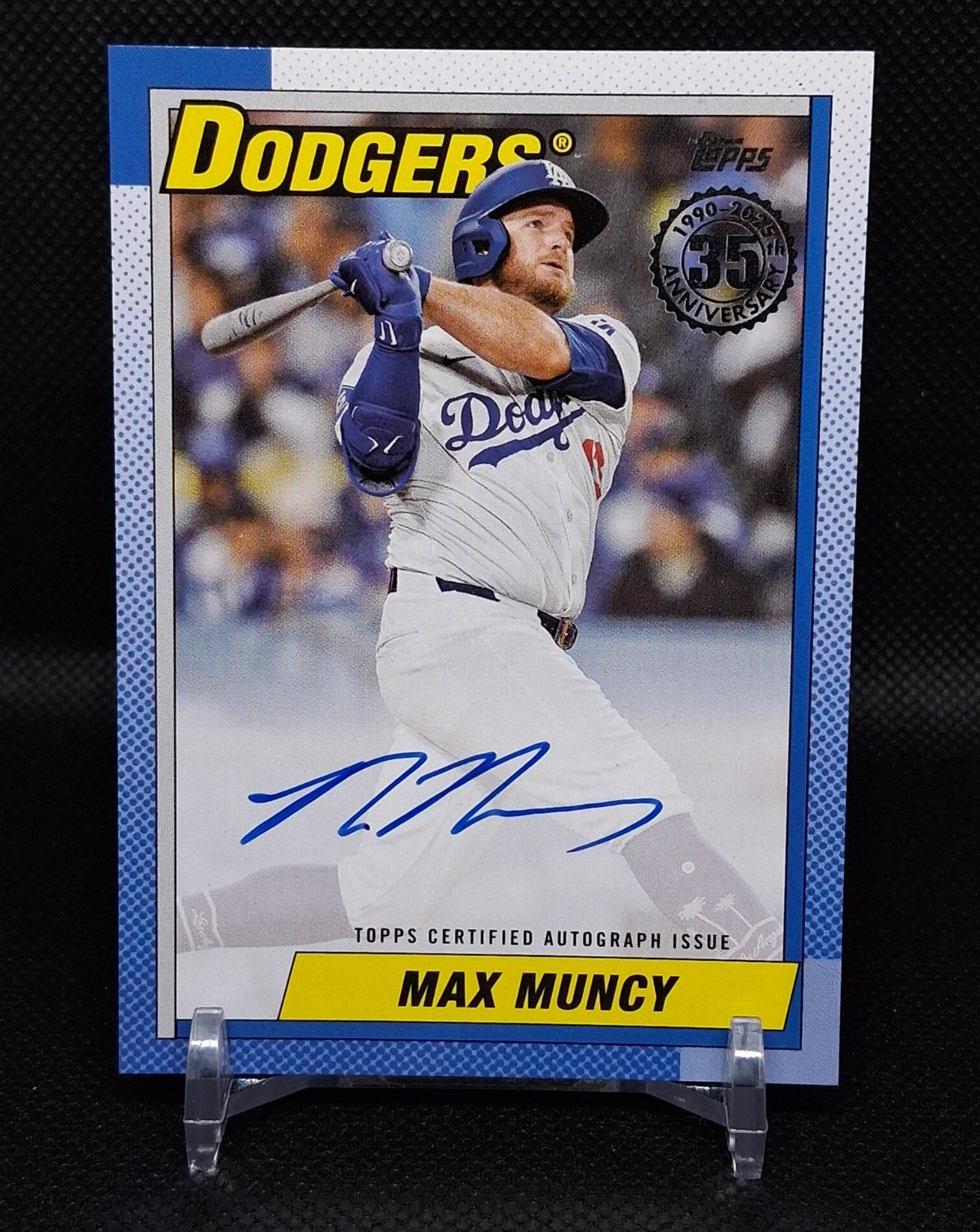 Topps 2025 Series 1 Max Muncy Dodgers 1990 Topps Auto 90A-MMU