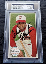 FRANK ROBINSON HOF AUTOGRAPHED SIGNED 1964 TOPPS GIANTS BASEBALL CARD PSA DNA