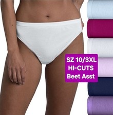 SZ 10 Fruit of the Loom SIGNATURE HI-CUTS BEET 6PK 100 Ring Spun Cotton Gift