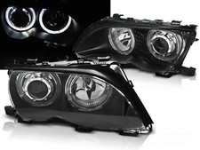 Eagle Eyes Scheinwerfer Angel Eyes für BMW E46 Limo Touring Bj. 01-05 Schwarz