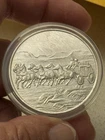 Vintage Stagecoach 999 Silver 1 oz Medal Round International Trade Unit