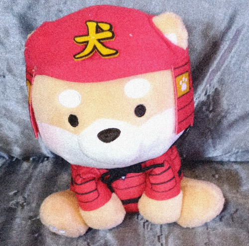 Shiba Inu Dog Plush Stuffed Animal Plush Toy with Red Outfit and Hat