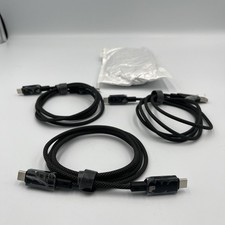 3  Pack Braided USB to USB  C  USB  C to USB  C Charging Cables 3 ft cables Sku31