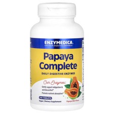 2 X Enzymedica, Papaya Complete, Papaya Mint, 240 Tablets