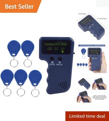 Card Writer Duplicator for 125KHz ID Cards Portable Handheld Device Supports ...
