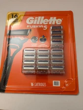 Gillette Fusion 5 Razor Blades - 16 Cartridge - New Pack Sealed USA