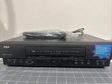 RCA VCR Home Theatre 4 Head VR605HF Hi-Fi Stereo Double Azimuth Remote & Manual.