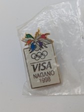 Visa Nagano 1998 Olympics Vintage Lapel Pin