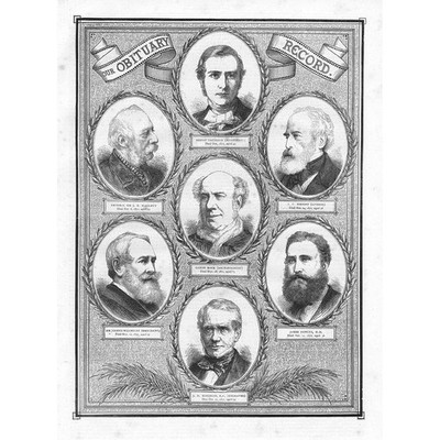 NACHRUF Joshua Walmsley, Canon Rock, James Fawcus - Antikdruck 1871
