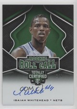 2016 Totally Certified Rookie Roll Call Green 2/5 Isaiah Whitehead #27 Auto 0c2