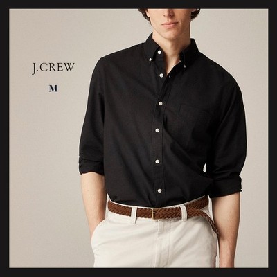 NWT - J. Crew Men's Slim Broken-in Garment-Dyed Organic Cotton Oxford Shirt Sz M