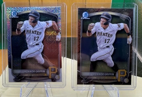 2025 Bowman Chrome Konnor Griffin Card Prospect Lot Mega box And Reptilian