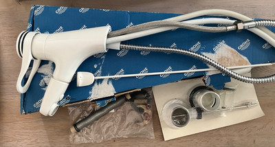 Grohe Europlus mit Auszug Einhandmischer in weiß, 33065L00 Rarität,selten