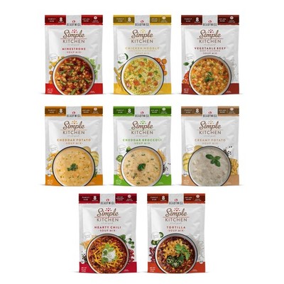READYWISE  Simple Kitchen, Soup Sampler, Variety Pack, 8 Servings Per Pouch, ...