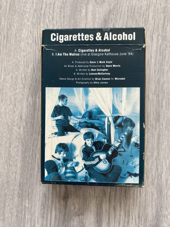 Oasis CIGARETTES & ALCOHOL Cassette  LTD EDITION CIGARETTE PACKET 1994 - Image 2 of 4