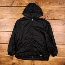 Giacca Dickies XL uomo 00s nera logo felpa con cappuccio utility streetwear