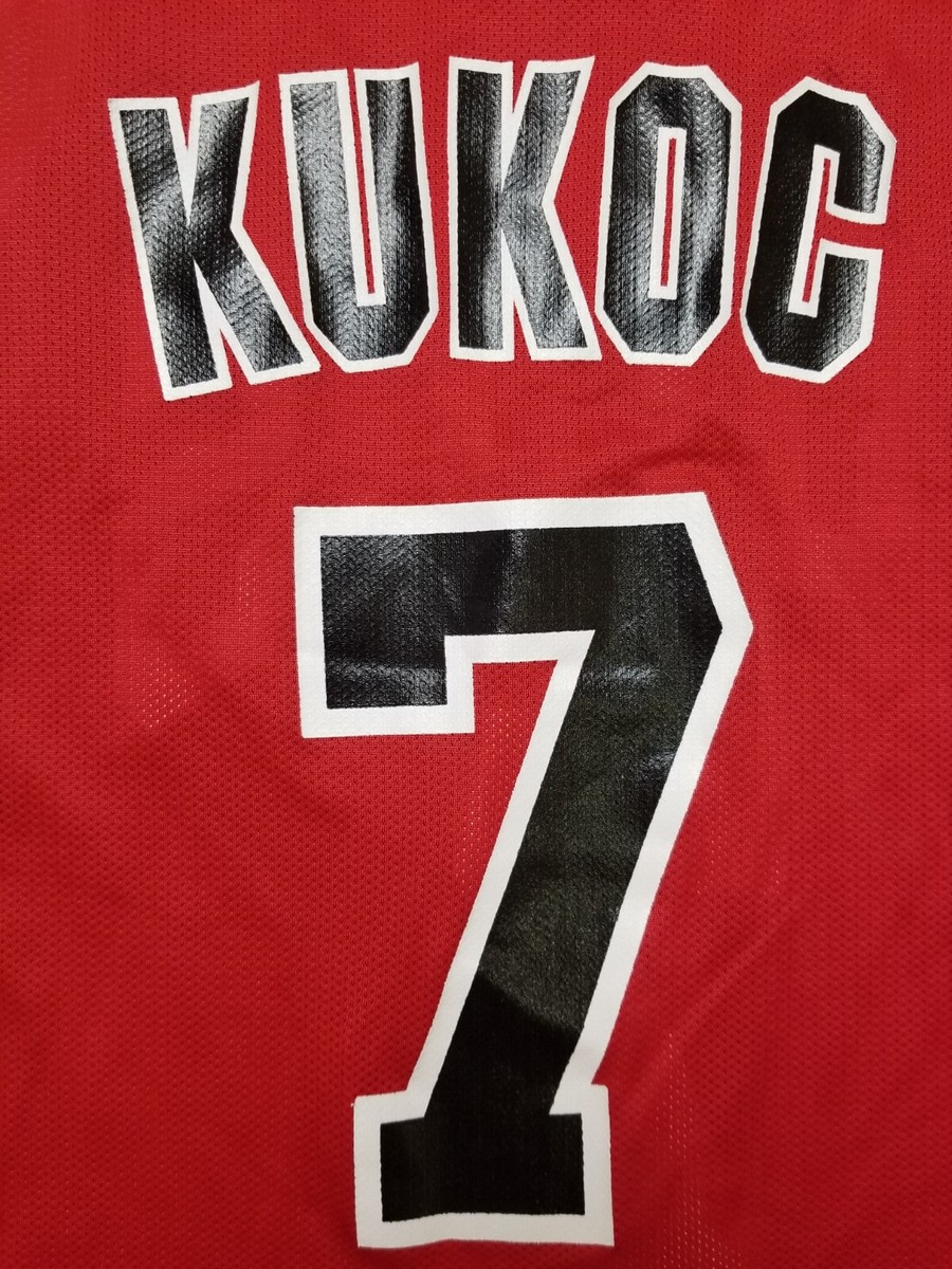 トニ・クーコッチ スイングマンジャージ　TONI KUKOC NEW 1997-98 Toni Kukoc #7 Bulls Mens Mitchell & Ness Red