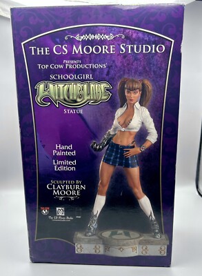 CS Moore Studio Witchblade Schoolgirl Sealed/Never Displayed Clayburn
