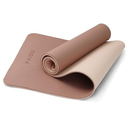 Non-slip extra thick high resiliency POE yoga mat for professionals