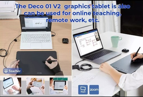 XP-PEN DECO01V2 Grafikzeichnungstab 10 x 6 Zoll, 8192 kompatibel Mac/OS/CB/Andriod - Bild 8 von 8