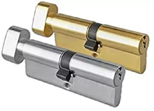 Eurozylinder Fass Türschloss UPVC PVC Holztüren Schlüssel & Daumendrehung SN & Messing - Bild 8 von 9