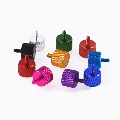 Computer Set Schrauben Aluminium Rändelschraube Flache Rändelschrauben M2 x 4mm - Bild 1 von 4