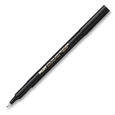 Pilot Extra Fine Point Permanent Marker 0.4mm Tip Black Low Odor Office School