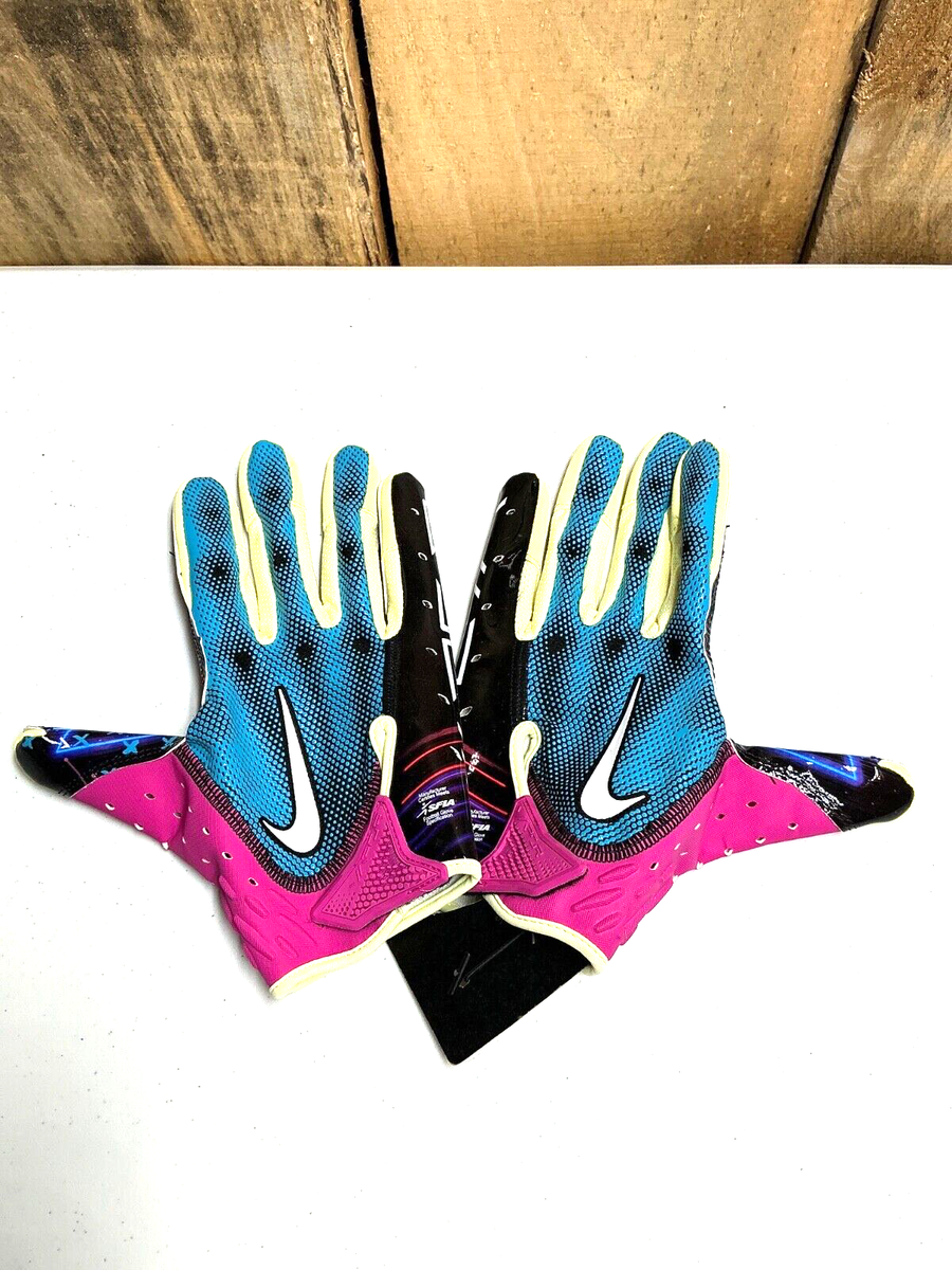 Mens Sz XL Nike Vapor Jet 7.0 NFL Combine Football Gloves Blue