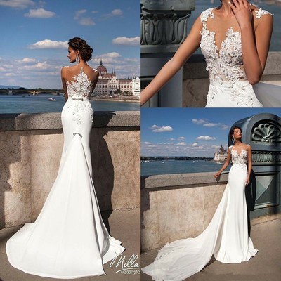 chiffon detachable train