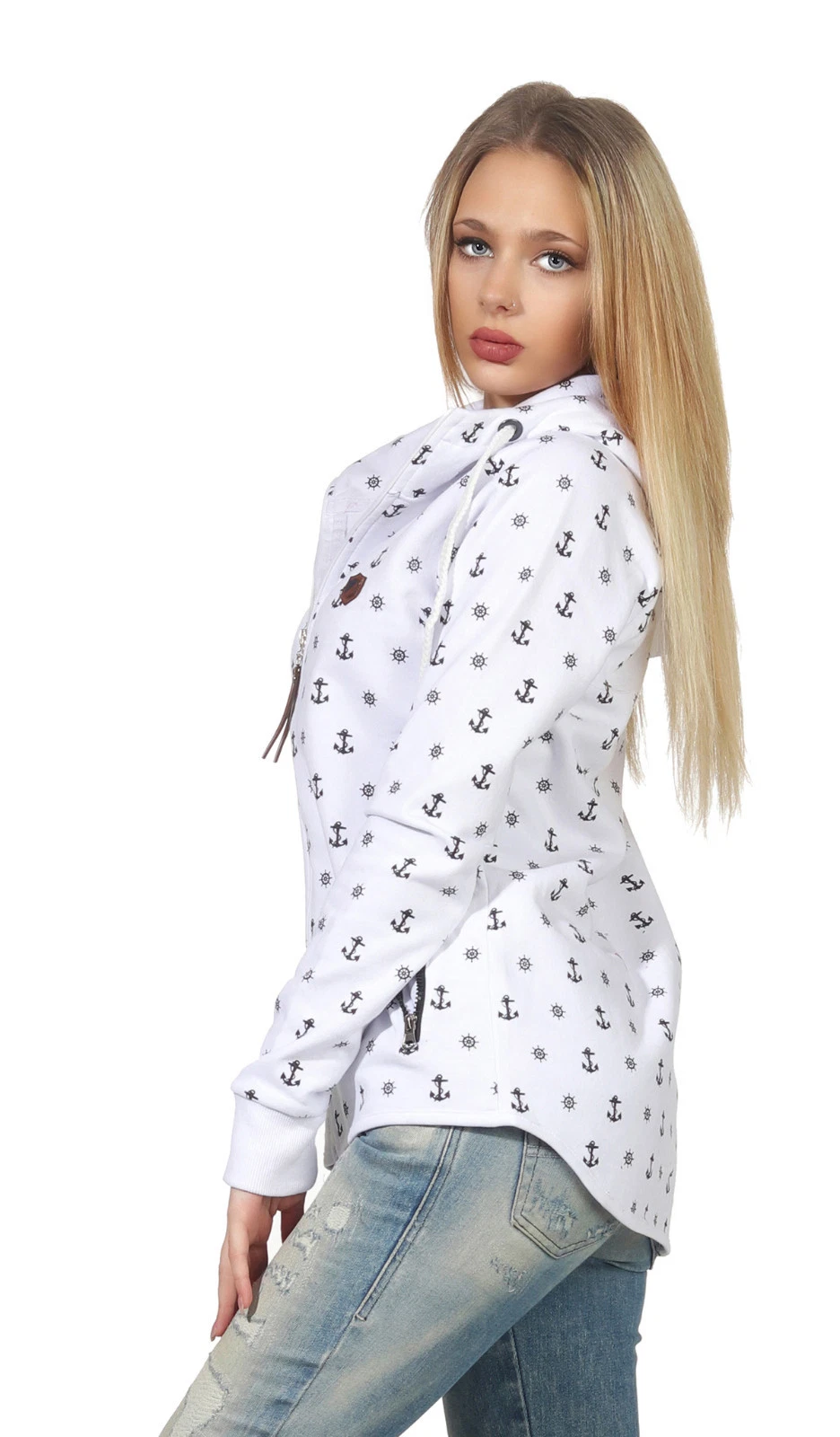 SACAI Felpa con cappuccio pullover manica lunga felpa yoga sport basball 34 44