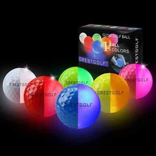 Golf Balls for Night Glow in The Dark Golf Ball Super Bright Six Color New