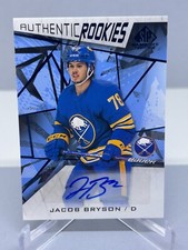 21-22 Jacob Bryson #177 Buffalo Sabres SPGU Rookies Auto