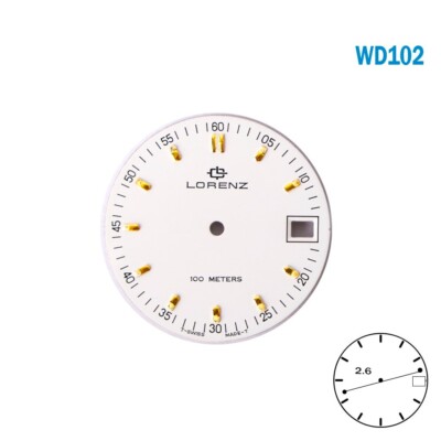 LORENZ Original Swiss Made  Watch Dial, Suitable For ETA 955.112#WD101#