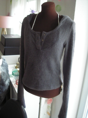 TOUT A COUP HOODIE SCHLAMM GRAU NEU 149,- EURO TOP TOX GR M KUSCHELWEICH KAPUZE