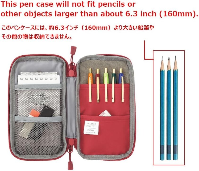 LIHIT LAB Pen case Smart Fit ACTACT Navy A7687-11 F/S from