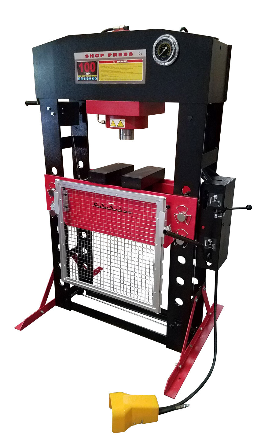 Redline 100 Ton Air Hydraulic Shop Press eBay