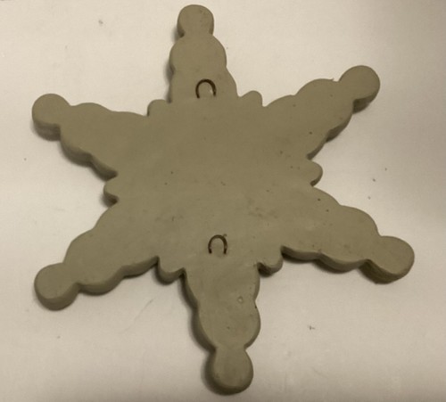George Carruth Nativity Snowflake Wall Plaque Cast Stone Hand Crafted - 第 2/4 張圖片
