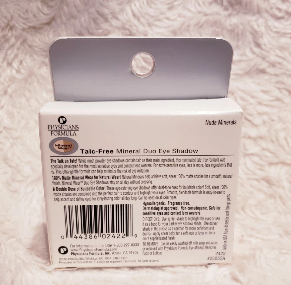 PHYSICIANS FORMULA Mineral Wear Eye Shadow Duo 2422 NUDE MINERALS 0.12 oz 3.4 g - Image 4 of 4