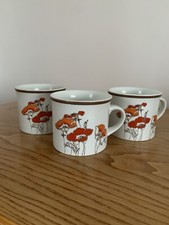 3 x Vintage Royal Doulton Fieldflower Teacups 1976 - vgc