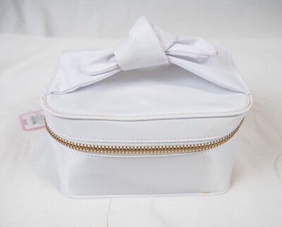 Stoney Clover Target White Top Knot Bow Cosmetic Makeup Case Bag