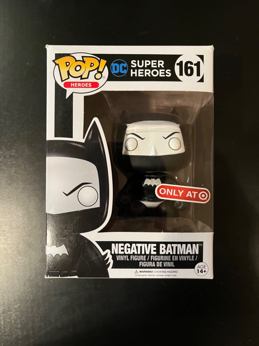 Batman (Negative) DC Super Heroes Funko Pop! #161- Target Exclusive