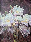 Susan Kores Jenkins (20th-21st), "White Roses", Original OIl / Canvas, 24 x 30 — photo 2