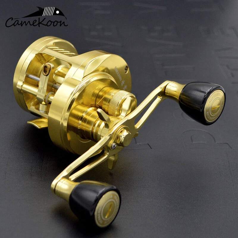 Round Baitcaster Reel Full Metal Inshore and Offshore Saltwater