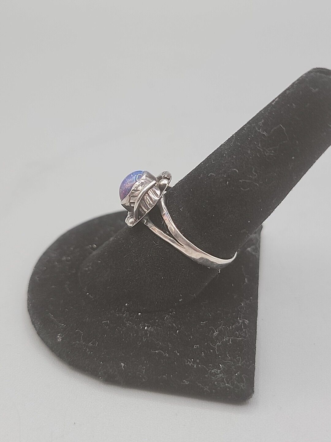 Sterling Silver Multi Lavender Opal Ring Size 9 M… - image 3